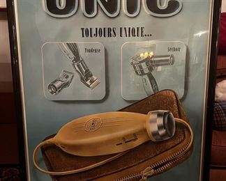 Vintage French Poster, approx 4.5' tall x 3' wide