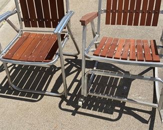 wooden lawn chairs, great condition