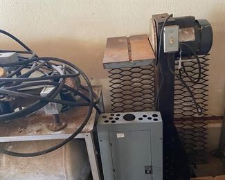 Air compressor, side grinder