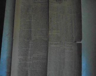 Newspaper January 4  1800 Article about George Washington's death. Reprint from 1925. Very interesting and unusual find