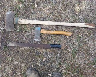2 Axes and machete