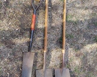 3 shovels