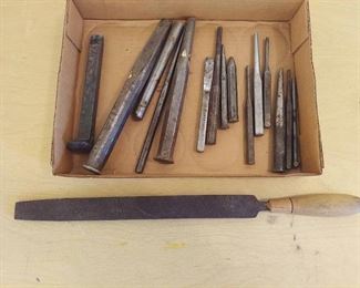 Punches, Chisels and file