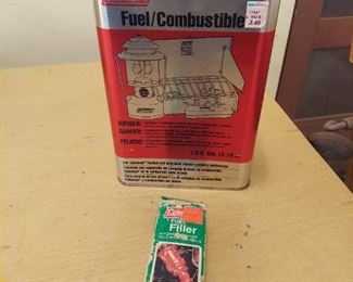 Coleman Fuel Can - full and fuel filler