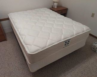 Full Size Mattress Set with Frame - In Basement