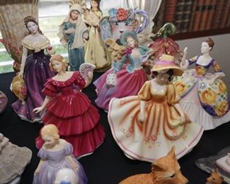 Signed Royal Doulton Pretty Ladies figurines