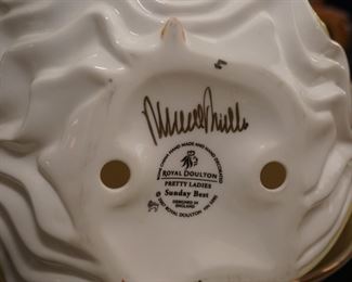 Signed Royal Doulton Pretty Ladies figurines