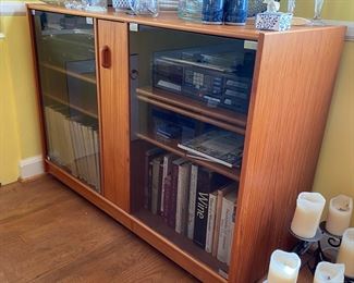 Teak media cabinet