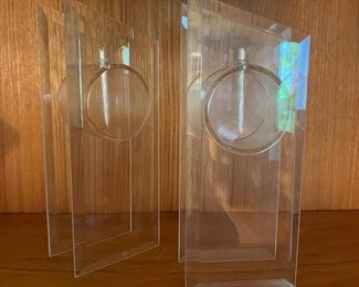 Modern glass candles