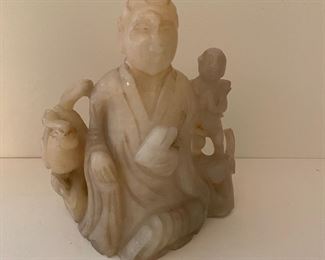 Carved Asian figure