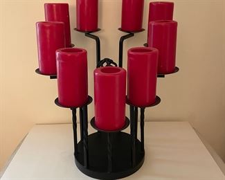 Wrought iron candelabra