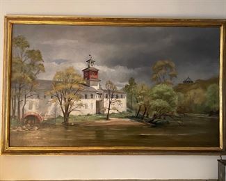 Large oil painting - Walker's Mill - by Tua Hayes