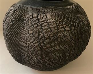 Raku pottery - signed