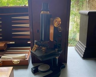 Antique microscope