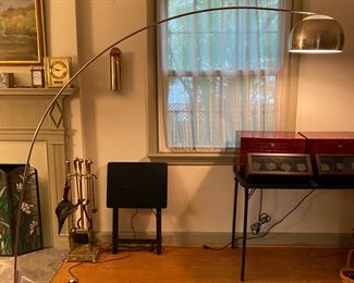 Modern chrome arc lamp - Laurel Lamp