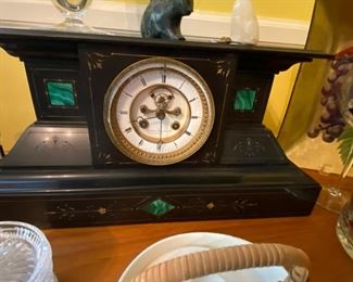 Antique marble clock