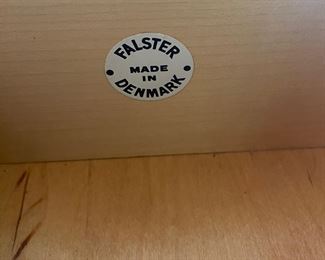 "Falster" teak tambour door dresser