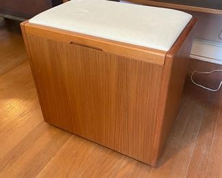 Teak storage bench
