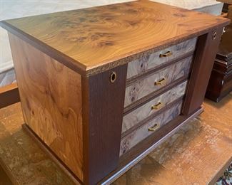 Burlwood jewelry box