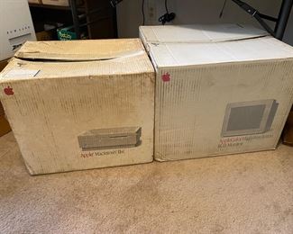 Original boxes for vintage Apple computer