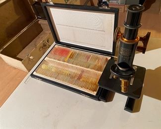 Vintage Spencer Lens Co Brass/Cast Iron Compound Microscope (Buffalo NY)
