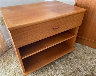 FBJ Mobler Stand w/ Drawer and shelf  [on casters]                            Made in Denmark