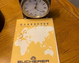 Vintage  Alarm Clock made by Bucherer of Switzerland