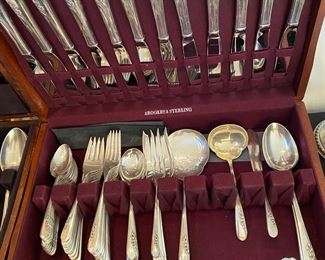 Sterling Silver Flatware Set "Blossom Time"                           
 by International Silver (73 pieces)