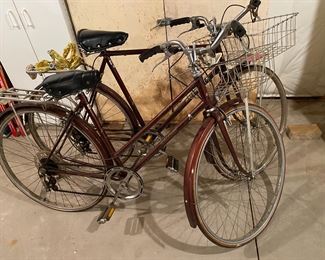 Vintage Raleigh Spirit Men's and Women's Bicycles