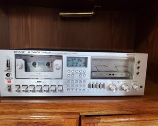 Sharp stereo cassette deck