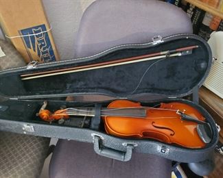 1 of 2 violins with case