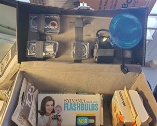 Case with accessories for 250 camera