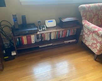 Low Profile Bookcase and Books