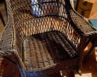Antique Wicker Rocker