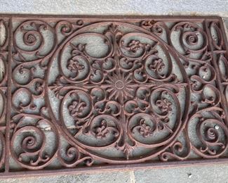 Ornate Iron Door Mat
