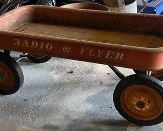 Vintage Red Radio Flyer Wagon