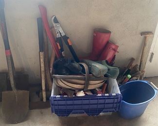 Ladies Garden Boots and Garden Tools