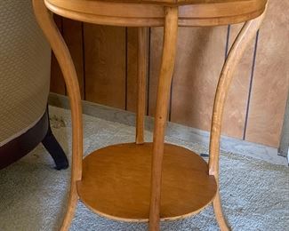 Birdseye maple side table in excellent condition