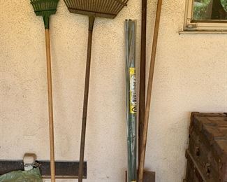 Rakes and garden tools