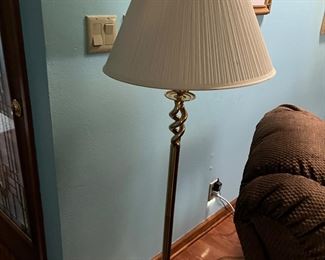 brass floor lamp
