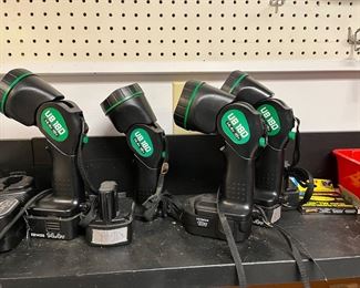 Hitachi flashlights/work lights
