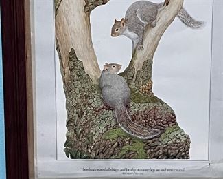 Squirrel wall art