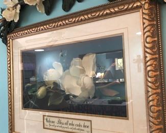 Magnolia wall art