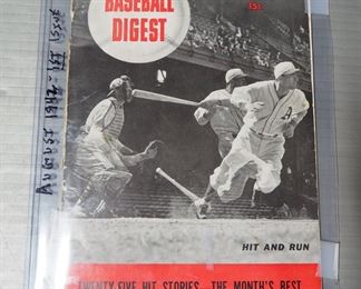 Baseball Digest, August 1942, First Ever Issue
