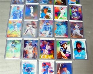 Edward Vela Kansas City Royals Cards, Years Include 2017-2021, Total Qty 22, Players Include Bo Jackson, George Brett, Bret Saberhagen, And More