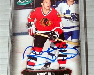 Autographed 2006-07 Upper Deck #36 Bobby Hull Card, With JSA COA Card