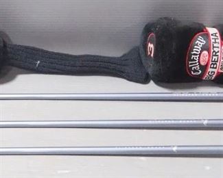 Tom Watson Autographed Callaway Big Bertha Driver, Heaven Wood, And 3 Wood