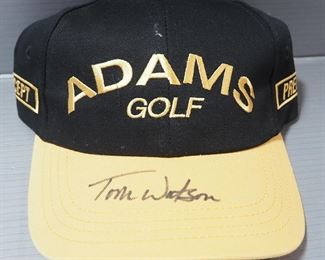 Tom Watson Autographed Adams Golf Caps, Qty 3