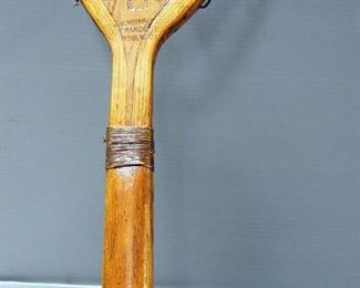 Henry Malings Tilt Head Tennis Racket, Late 19th Century, Malings Was One Of The First Racket Makers In England After Tennis Began