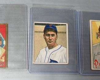1911 T205 Gold Border James Dygert, 1950 Bowman #133 Don Kolloway, And 1952 #236 Tommy Brown